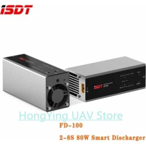 ISDT FD100 Max 80W/6A FD100 Smart Control Discharger Discharing Capacity 2-8s 6-35v Lipo Battery