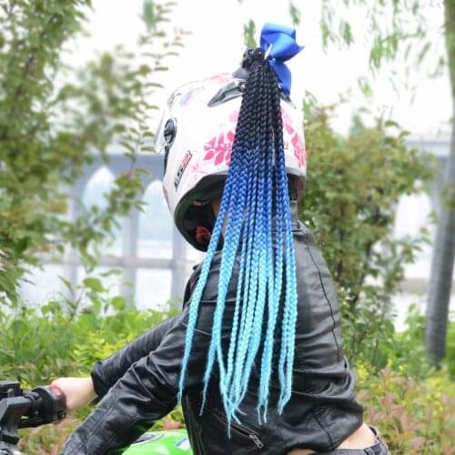 Quality FreeStyle Motorcycle Helmet handmade Dreadlocks Decoration Punk Dirty Braid Motocross Racing for All Riders Man Women
