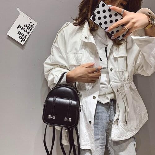 Fashion Backpack 2021 Women Cute Mini Backpacks Korean Trendy Small Leather Backpack Designer Women Bagpacks Girls Back Packs