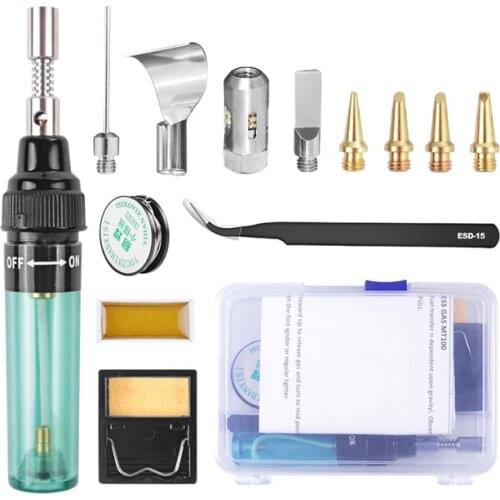 MT-100 Gas Soldering Iron Electric Solder Gun Blow Torch wireless outdoor Cordless DIY Butane