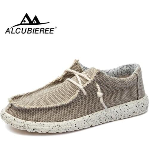 2021 New Summer Mens Canvas Shoes Lightweight Breathable Soft Slip-on Casual Shoes Fashion Beach Vacation Loafers Big Size 48