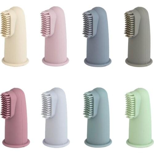 Food Grade Silicone Baby Finger set Toothbrush Oral Cleaning Infant Soft Silicone Finger Healthy Toothbrush Baby Finger Toys