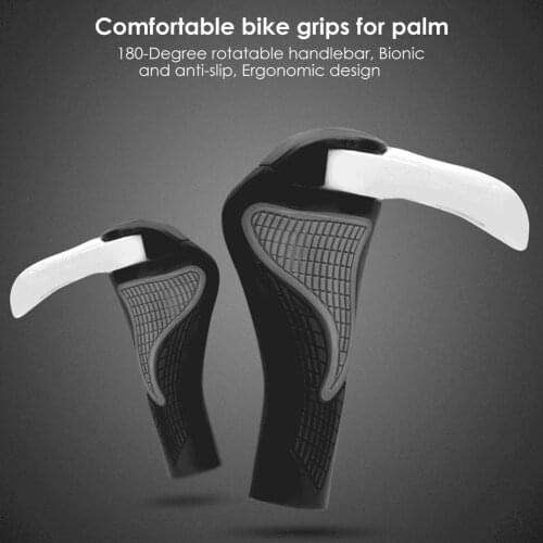 Bicycle Handlebar Grips Rubber Handle Grip Non-slip Shock-absorbing Bike Handlebar End Grip Bar Cover Cycling Accessories