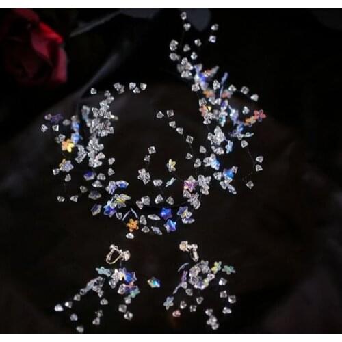 New Fairy Beautiful Bridal Headdress Wedding Bridal Black headbands Hair Accessory Sweet Handmade Fairy bride hair jewelry