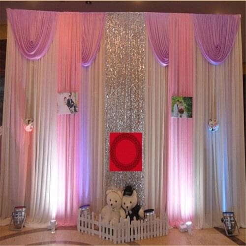 Wedding 3mx6m backdrop Wedding stage curtain background stage backdrop The Wedding arrangement