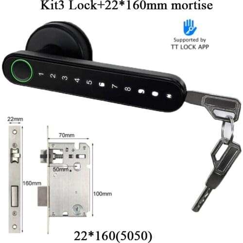 Smart Lock Fingerprint Door Lock Handle Code Lock TTLOCK Bluetooth Lock Key Knob lock Home Automation Gateway Wifi Hub