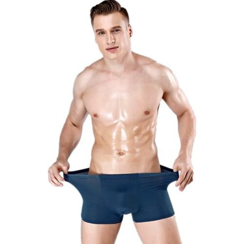 UNWE Men's White Swimming Trunks