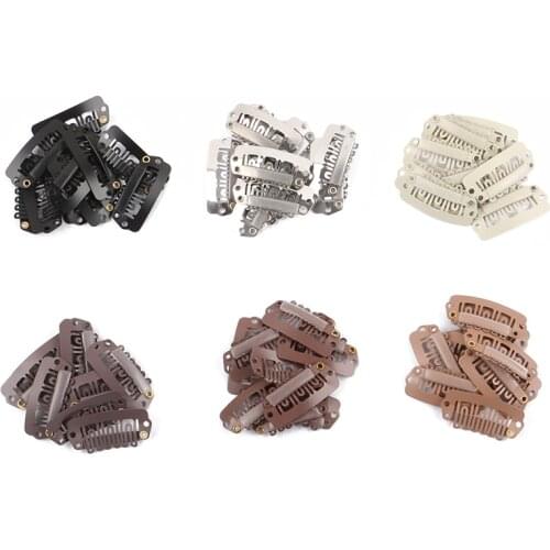 Factory Supply 50pcs 2.8cm U shape Snap Clips Hair Extensions Clips Weave Clips Diy Comb Clip Wig Accessories Weft