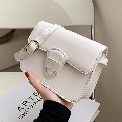 Women Flap Crossbody Bag For Women 2021 PU Leather Simple Luxury Brand Shoulder Messenger Bags Female Travel Handbag and Purse