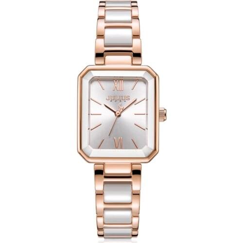 Ceramic Stainless Steel Julius Lady Womens Watch Japan Quartz Elegant Clock Fashion Hours Bracelet Girls Birthday Gift Box
