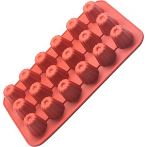 1Pc Dessert Tools Cake Mold For Baking 18 cavity Silicone Mold Canele Moulds French Dessert