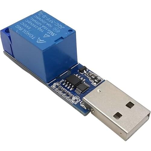 1Pcs LCUS-1 Type 1 Channel USB Serial Relay Moudle Electronic Converter PCB USB Intelligent Control Switch