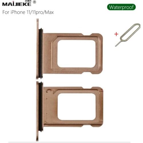 10PCS Single Sim Card Holder Slot for iPhone 11 pro Waterproof SIM Card Tray for iPhone 11 pro max SIM Card Tray Free SIM Tool