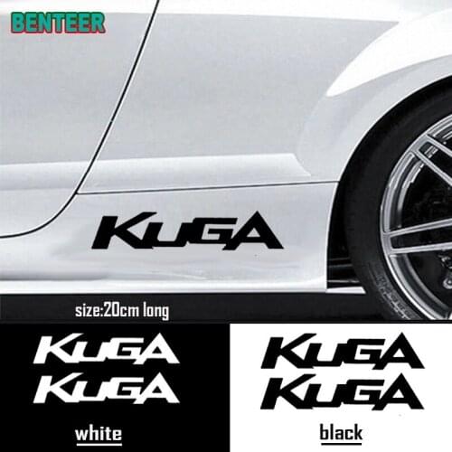 2pcs/lot Reflective car body sticker For Ford Kuga