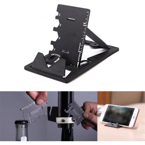 3 In1 Mobile Phone Holder Stand EDC Mini Card Knife Multifunctional Folding Phone Bracket Bottle Opener Tool Kits For Iphone