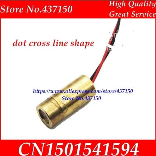 9MM laser diode head red laser tube laser diode semiconductor laser tube dot cross line shape 5mw