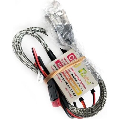 Rcexl CDI Twin Ignitions for NGK- ME-8 1/4-32 120 Degree With Universal Hall Sensor KIT DIY Bracket