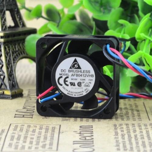 FOR Delta 4015 12V 0.24A 4CM/ cm large air volume double ball chassis fan AFB0412VHB