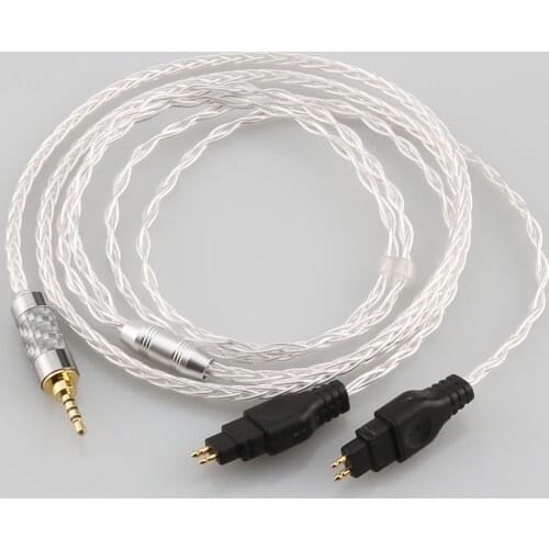 HiFi 2.5mm Trrs Balanced Male Silver Plated Cord 2.5mm Balanced Cable For Sennheiser HD580 HD600 HD650 HDxxx HD660S HD58x HD6xx