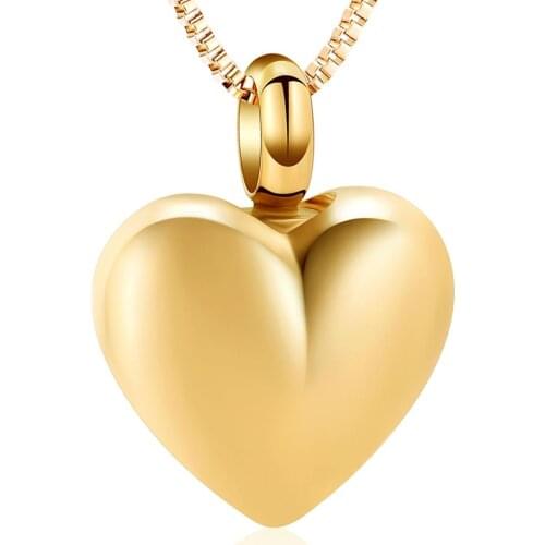 K001 Always in My Heart Urn Necklace for Ashes Pendant Locket Stainless Steel Keepsake Holder Ashes Memorial Cremation Jewelry