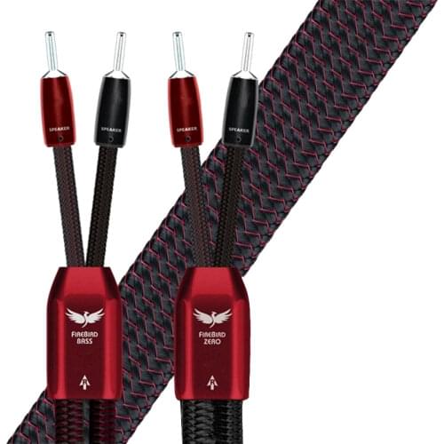 FireBird Bass Full-Range Speaker Cable & Zero Version HiFi Audio Line 72V DBS Silver Banana / Spade Plug