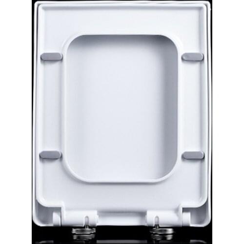 Cover For Toilet Seat Close Seats Case Elongated Square Shape Eco-friendly And Environmentally Durable Bathroom White Heavy Duty