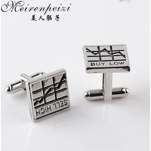HOT Cufflink For Mens Luxury Shirt French Gift Brand Cuff Button High Quality Silver Color Cuff Link Novelty Abotoaduras Jewelry