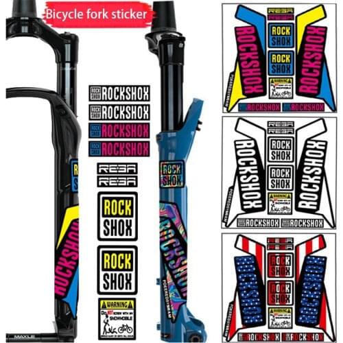 Front Fork Decals Bicycle MTB Road Rock Shox PIKE Stickers Bike DIY Racing Cycling Protect Colorful Film Kit