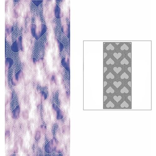 New Slim With Love Heart Background Plate Craft Embossing Mold 2021 Metal Cutting Dies for DIY Scrapbooking Album Card Making