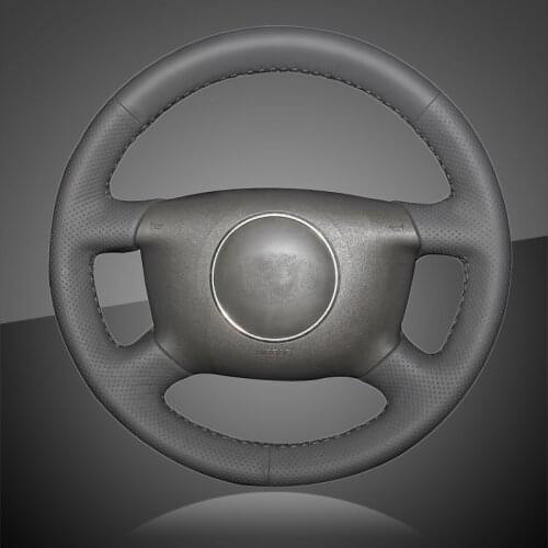 Auto Braid On The Steering Wheel Cover for Audi A2 (8Z) A3 (8L) Sprotback A4 (B5 B6) Avant A6 (C5) A8 (D2) S4 Car Braiding Cover