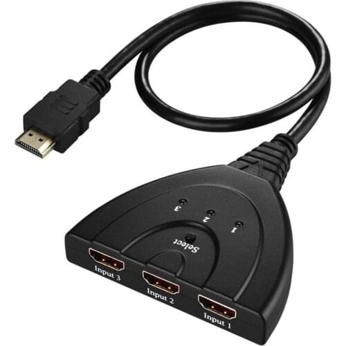 Portable 3 HDMI-compatible Ports In 1 HDMI-compatible Out HD 1080P HDMI-compatible Switch Display Multi Media 3 HDMI-compatible
