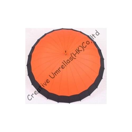 Drop shipping,combination fabric,24 ribs wooden umbrellas,14mm wooden shaft and fluted metal long ribs,hand open,universal