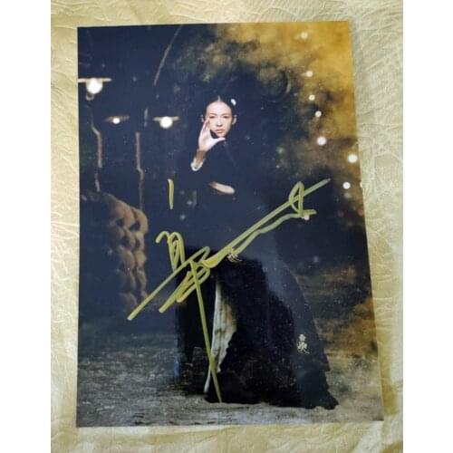 Hand signed Zhang Ziyi ZI YI autographed photo picture 5*7 inches free shipping 1020202