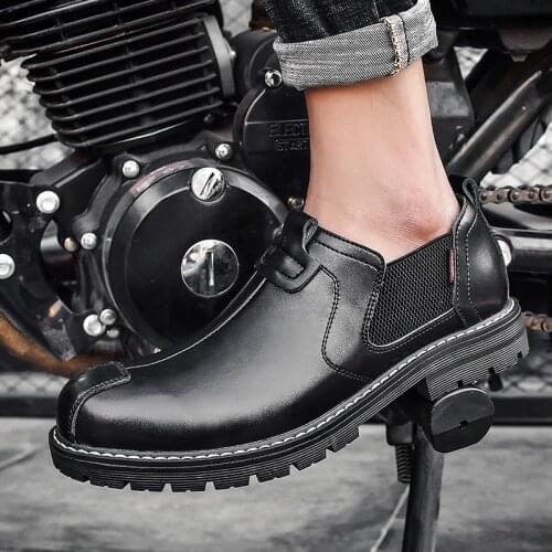 Autumn and winter mens shoes trend Joker mens shoes Korean outdoor casual shoes British leather shoes Martin boots