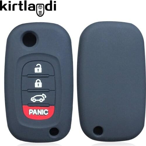 Silicone key case cover for Benz Smart for Lada Vesta X ray West Arkana ixrey for Renault Megan 3 Fluence holder keychain shell