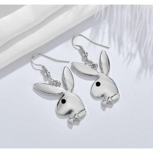 Cute Cartoon Animal Rabbit Earring Women Simple Style Alloy Earrings For Female Minimalist Jewelry Gifts Accessories Party Wear