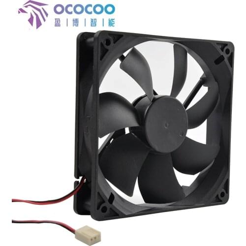 OCOCOO 12V 2100r Water Cooling Fan Cooler Silent Fan 3 Pin 120mm Pc Computer CPU System Heatsink Brushless Cooling Fan