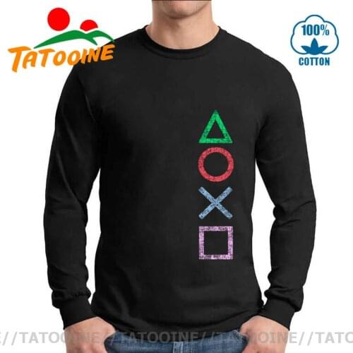 Vintage PS Logo T shirt Xbox Game Play Station T-shirt Long Sleeve Streetwear Retro Tee PS1 PS2 PS3 PS4 PS5 Gamer Idea gift Tops