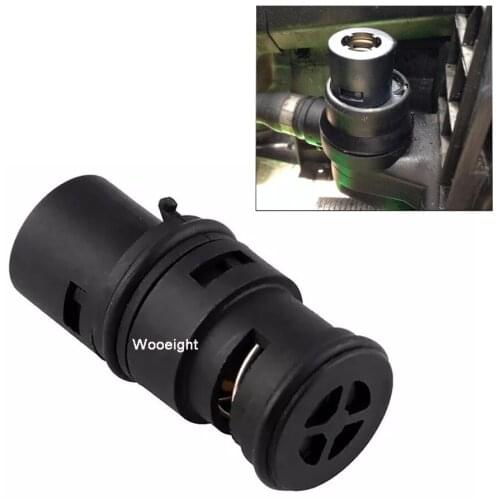 Wooeight 1Pc Black Oil Cooler Radiator Coolant Expansion Thermostat Tank 17111437362 For BMW 320i 323Ci 325i 328i 330i X3 X5 Z4