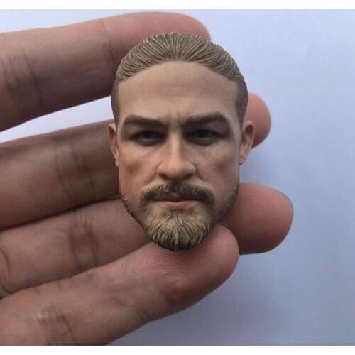 1/6 scale figure doll accessories The Lost City of Z Jax Teller Charlie Hunnam head sculpt for 12" Action figure doll A0037