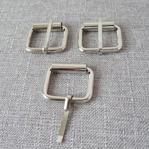 1 pcs 20mm metal hardware adjuster roller pin buckle for bag handbag cat dog collar sewing accessories purse straps belt buckle