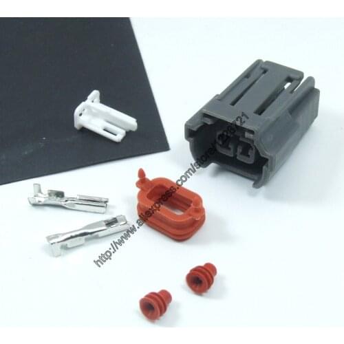 10Kits/Lot 2pin Way 6195-0043 Automotive waterproof Fuel Injector connector plug G2 termina for VW Passat B5 Santana 3000/2006