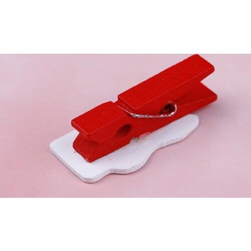 10 PCS Wholesale Christmas Wooden Clips For Photo Clips Clothespin Craft Decoration Clips Pegs