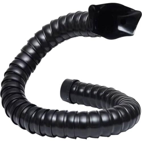 160mm 110mm 75mm x 1m-3m Industrial Welding Fume Arms POM Flexible Smoke Exhaust Ventilator Pipe with Hood and Regulating Valve