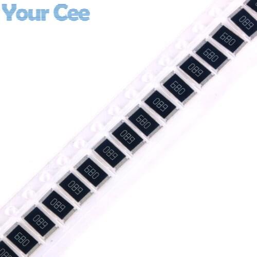 50 pcs 2512 SMD Chip Resistor 68 ohm 68R 680 1W 5% Passive Components Resistors