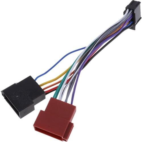 Car Wiring Car ISO Harness Head Cable for Pioneer 16-Pin ISO (Female) Stereo Radio Wire Adapter Plug Wiring Connector Cable