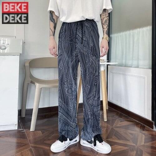 Широкие мужские брюки BEKEDEKE China At AliExpress