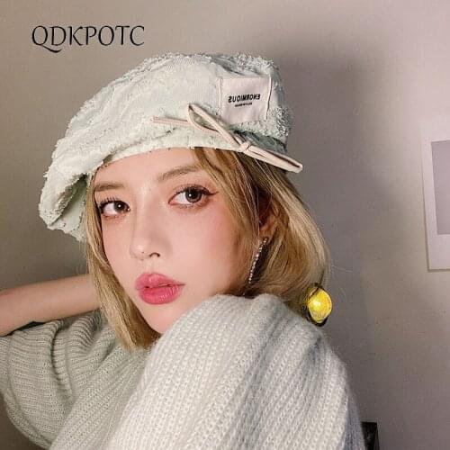 2021 Hat Summer Autumn New Women Lace Hollow Out Berets Fashion Cotton Thin Light Breathable Casual Outdoor Painter Cap QDKPOTC