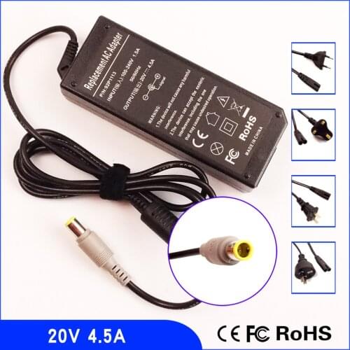 20V 4.5A Laptop Ac Adapter Power SUPPLY + Cord for IBM / Lenovo / Thinkpad 42T4426 42T4417 40Y7649 2767H9U 35082GU 42T5000