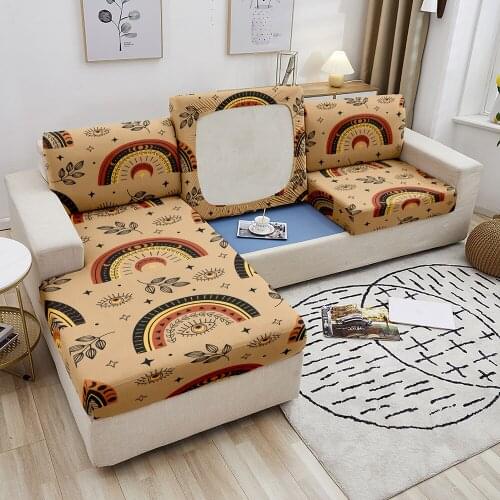 Bohemian Sofa Seat Cover Elastic Sofa Covers for Living Room Corner Sofa Cover Slipcovers Sectional Couch Cover 1/2/3/4 Seaters